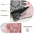 thumbnail image 6 of Red Pink Grey Sunflowers Round Area Rug 3.3Ft Washable Circle Rugs for Dining Room Table, Boho Retro Floral Rustic Blossom Non-Slip Carpet Floor Mats Indoor Outdoor Carpet Runner Aesthetic Home Decor, 6 of 8