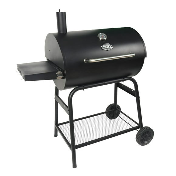 Expert Grill 28" Barrel Charcoal Grill, Black, CBC2526W-C, 797 Sq.In. total cooking area