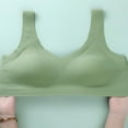 thumbnail image 6 of Women's Everyday Wireless Bra Smooth Full Coverage Shaper Bralettes Daily Comfort Wire-Free Underwear Bras (One Size, Green), 6 of 6