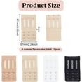 thumbnail image 7 of 12Pcs Flexible Bra Extender Strap 3 Rows 3 Hooks Adjustable Bra Strap 3.81x2.24x0.16 inch Extension Elastic Bra Hook, 7 of 7