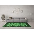 thumbnail image 3 of Ahgly Company Indoor Square Oriental Emerald Green Traditional Area Rugs, 8' Square, 3 of 4