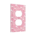 thumbnail image 2 of Kll Pink Flamingos And Flowers Wall Plate,Gloss Finish,Standard Size 1 - 5" X 3", Polycarbonate Thermoplastic,Electric Receptacle Plug Covers, 2 of 8