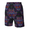 thumbnail image 4 of Logiee Paisley And Owls Print Mens Swim Trunks Quick Dry Board Shorts,Breathable Hawaii Beach Shorts Swimwear Bathing Suits-Medium, 4 of 6