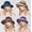 Dark Coffee, variant on Womens Wide Brim Sun Hat with Bow, Foldable Summer Straw Sun Hats for Women
