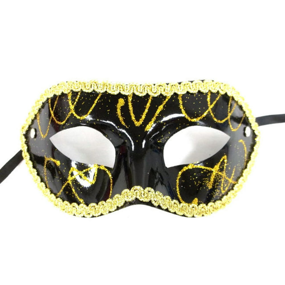 black and gold mardi gras beads