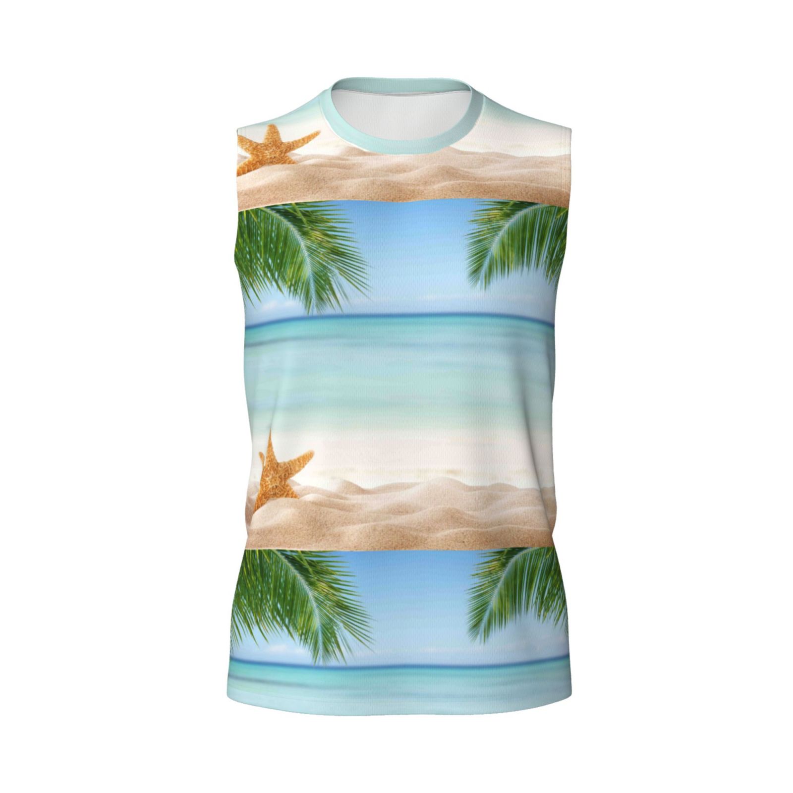 Disketp Starfish In Beach Sleeveless Tshirts For Men, Muscle Shirts For ...