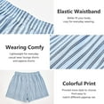 thumbnail image 5 of TRUBKH shorts for women athletic shorts for women womens shorts casual gym shorts women lounge shorts women Gingham & Checkered Shorts – Pure Cotton Breathable Sleepwear For Teens & Adults Blue L, 5 of 9