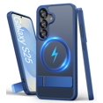 thumbnail image 1 of Funda de teléfono SIXBOX para Samsung Galaxy S25 con soporte azul, 1 of 7