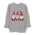 thumbnail image 2 of HOMBOM Christmas Sweatshirts for Womens Crewneck Cute Santa Pullover Gray Xmas Holiday Gift Long Sleeve Ladies Shirts Lightweight, 2 of 6