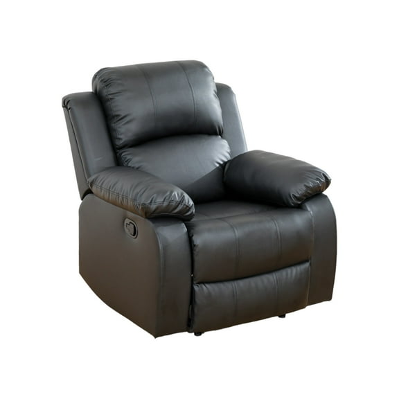 JESTOP Manual Recliner Chair, Overstuffed Faux Leather or Upholstered Single Sofa for Living Room Bedroom