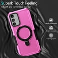 thumbnail image 2 of Cowithday for Samsung Galaxy A14 5G Case with Magnetic Ring Stand, [Magnetic Ring Holder] [Military Drop Protection] [Non-Slip Grip] Shockproof Soft Edge Phone Case Cover for Samsung A14 5G, Pink, 2 of 9