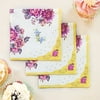 Talking Tables Tea Party Floral Napkins | Truly Scrumptious | Also Great for Birthday Party, Baby Shower, Wedding and Anniversary | Paper, 30 Pack