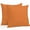 Burnt Orange, variant on Boanket Outdoor Pillow Covers 24 x 24 Inches, Turquoise Waterproof Throw Pillow Cover Set of 2, Modern Pure Turquoise Decorative Square Cushion Covers for Patio/Tent/Couch/Garden