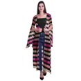 thumbnail image 1 of Moomaya Cardigan Long en Georgette Imprimée pour Femmes, Vêtements de Plage, Cache-Maillot, 1 of 5