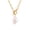 Baroque Pearl, variant on Heart Paperclip Toggle Turquoise, Turquoise Necklace, Stainless Steel, 1