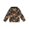 thumbnail image 2 of Boys Rain Jacket Lightweight Rain Coats for Kids Boy Waterproof Jacket Brown 14, 2 of 6