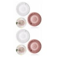 thumbnail image 1 of Guardoinrt 2pieces Easy To Clean Hair Stopper With Four Suction Cups For Stable Fixation White+Pink 2Set, 1 of 6