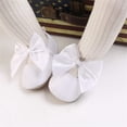 thumbnail image 2 of Infant Baby Girls Mary Jane Bowknot Flat Shoes Lightweight Soft Sole Princess Dress Shoes Toddler Shoes, 2 of 7