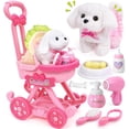 thumbnail image 1 of Peluche de peluche Golray para perro de juguete, que puede caminar y ladrar con cochecito, 10 unidades, 1 of 9