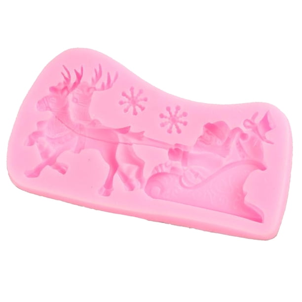 Molde de pastel para navidad,Molde de silicona,Molde fondant de chocolate DIY,Herramienta para hornear,Bandeja de molde de decoración de pastel