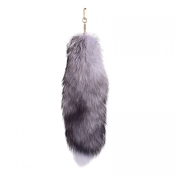 GASTROPOD Faux Fur Fox Tail Keychain Soft Fluffy Animal Tail Bag Keychain Handbag Hook Pendant Hanging Keyring Gift