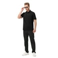 thumbnail image 5 of Mens Polo Shirts Short Sleeve Casual Solid Stylish Dry Fit Performance Designed Collared Golf Polo Shirts for mens, 5 of 6