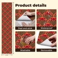 thumbnail image 5 of Peel and Stick Wallpaper Vibrant Floral Art Nouveau Rich Red Gold Accents Wall Mural 23.6in x 9.8ft Self Adhesive Removable Wall Paper Renter Friendly Wallpaper for Bedroom Livingroom Office, 5 of 8