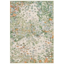 SAFAVIEH Monaco Driskoll Abstract Area Rug, Sage/Rust, 3' x 5'