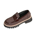 thumbnail image 1 of Womens Summer Shoes Color-Block Slip-On Cushioned Loafers with Elevated Sole, 1 of 8