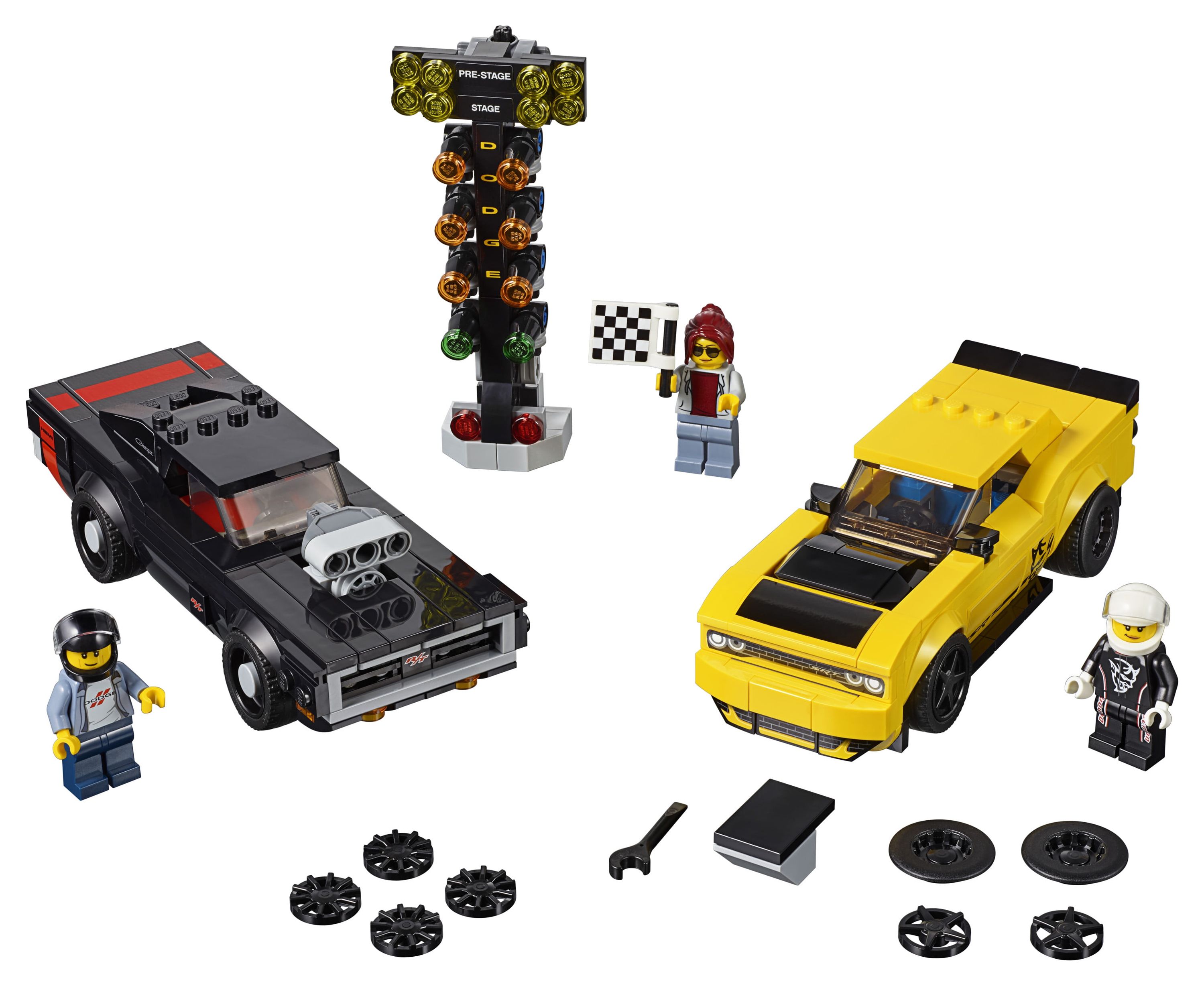 LEGO Speed Champions 2018 Dodge Challenger SRT Demon and 1970 75893 Building Car - image 3 of 5