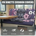 thumbnail image 4 of FORUDESIGNS French Bulldog Cherry Blossom Print 2 Pcs RV Dinette Cushion Covers Comfortable RV Couch Cover Stretch Sofa Furniture Protector Furniture Protector for RV Camper Car Bench, 4 of 7
