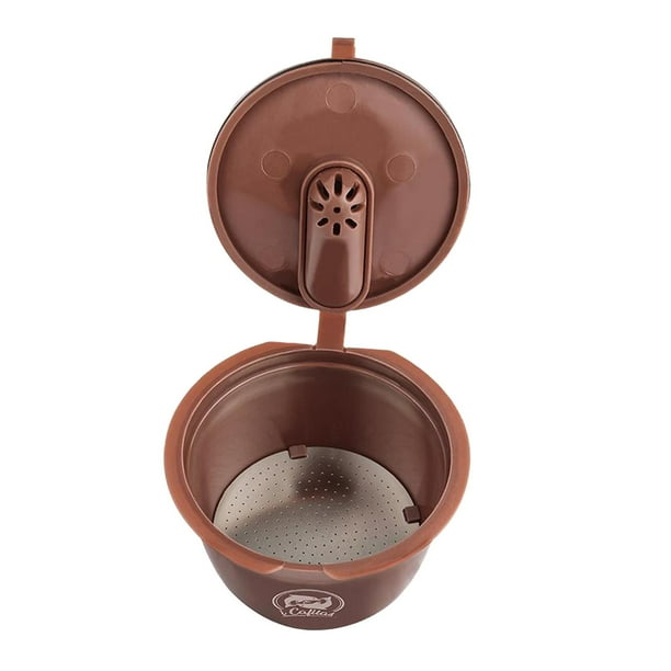 Cápsulas de café rellenables, filtro reutilizable K-Cup, accesorios para cafeteras marrón