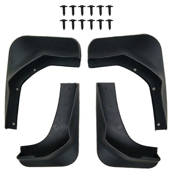 Mud Guards For Ford Escape 2013-2018, Splash Guards Molded Front&Rear Set-Black