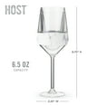thumbnail image 5 of Host Freeze Stemmed Wine Glasses, Cooling Cups, 6.5 oz, Set of 2, Marble, 5 of 8
