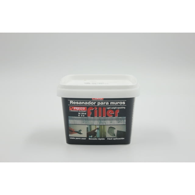 Resanador Para Muros Presto Filler Tarro 236ml Filler