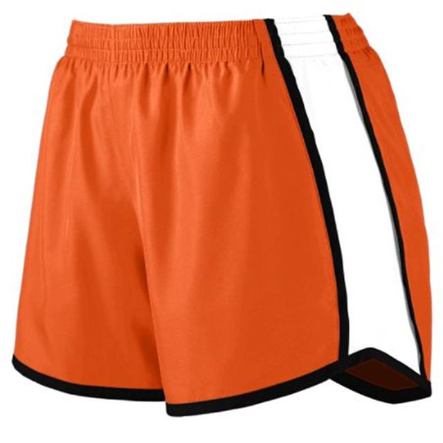 1265A Short pour Femmes Pulse Team, Orange, Blanc & Noir - Moyen