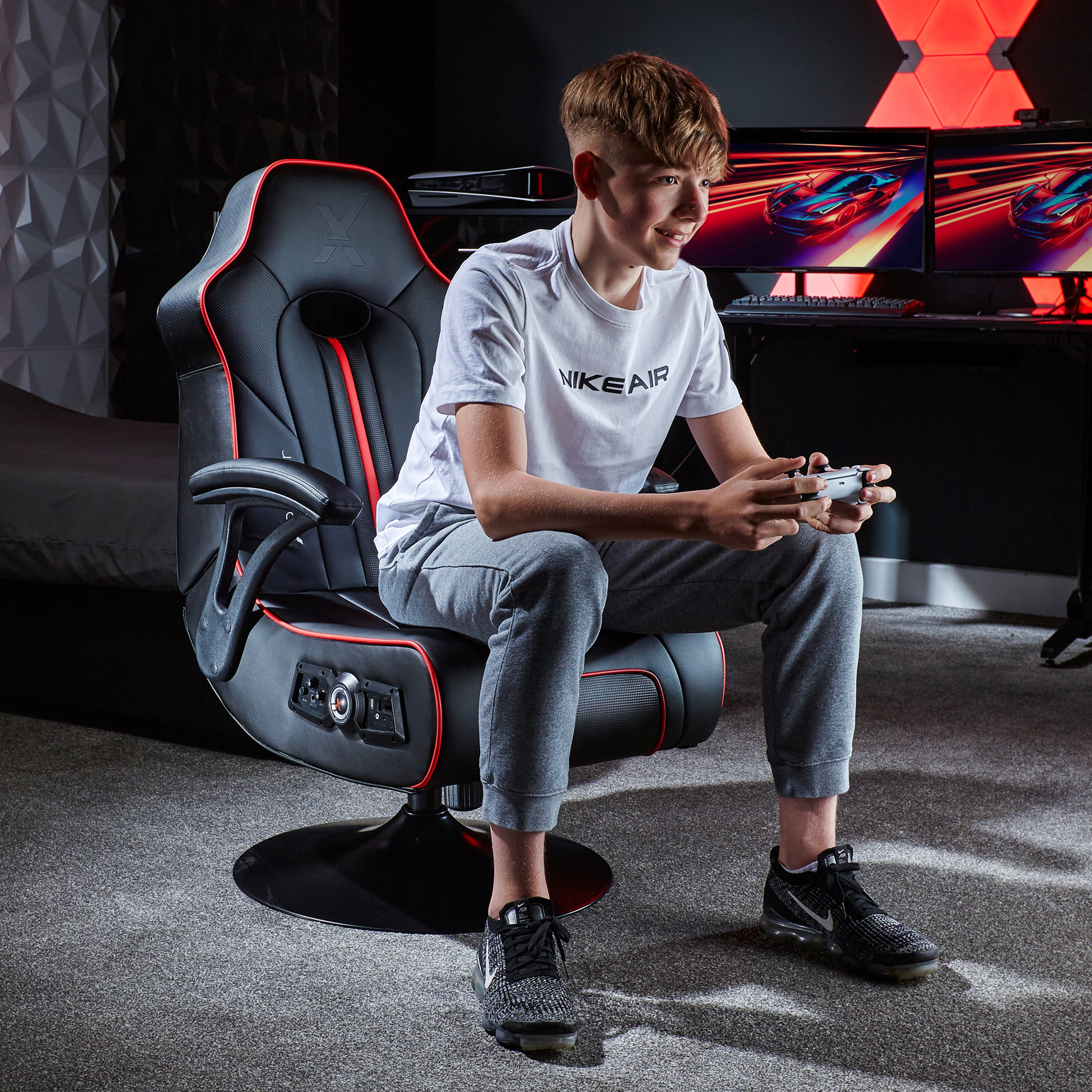 X Rocker Torque Gaming Chair With Bluetooth Audio Subwoofer Vibration And Playstation