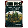 thumbnail image 1 of Letrero Chapa Metal JOHN DEERE Pintura Hierro Rectangular Pared para El Y Bar 30x40cm, 1 of 9