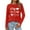 Red, variant on Valentine Shirt Women Love Heart Graphic Tops Shirts Graphic Shirt Pullover Long Sleeve Ladies Clothing