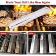 thumbnail image 3 of Universal Stainless Steel Heat Plate Shield, Heat Tent, Flavorizer Bar, Burner Cover Replacement Parts for Charbroil, Brinkmann, Nexgrill Grill, Extends from 11.75" up to 21" L, 4-Pack, 3 of 7