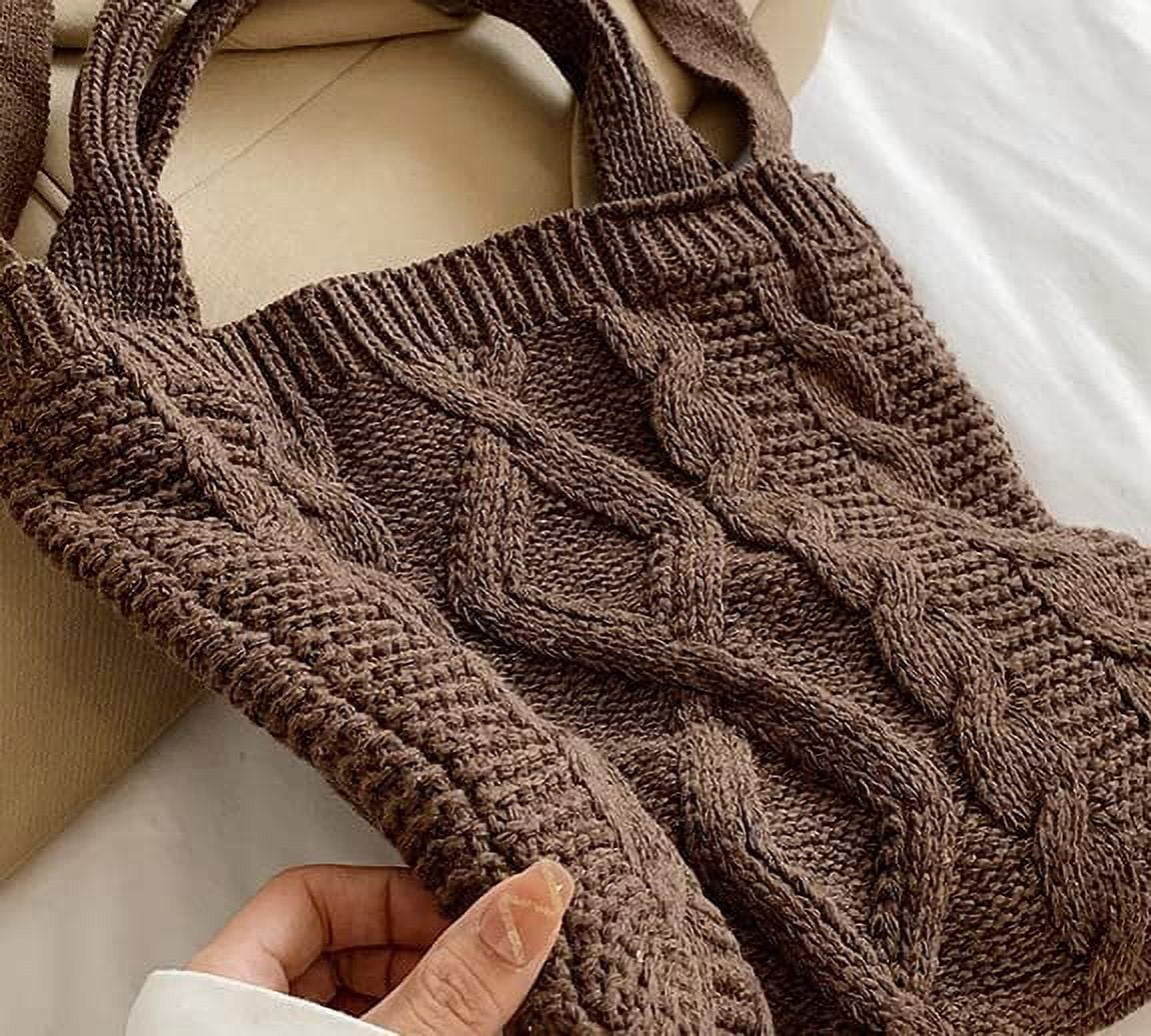 Kukuzhu Bag Tote Bag Aesthetic Accessories Crossbody Bag Crochet Tote Bag School Tote Bag