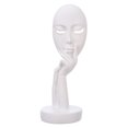 thumbnail image 1 of CreativeArrowy Human Face Statue Home Accessories Cabinet Crafts Unique Durable Nordic Abstract Thinker Thinking Lady Mask Figurine, 1 of 19
