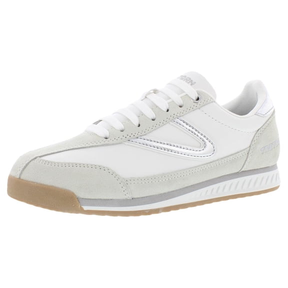 Tretorn Rawlins Metallic Womens Shoes Size 6.5, Color: White/Silver