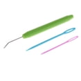 thumbnail image 1 of figatia 2 Pieces Plastic Needles and Knitting Loom Hook Crochet Hook Set Knitting Craft, 1 of 7