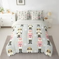thumbnail image 2 of Castle Fairy Cartoon Nutcracker Girl 7-Piece Bedding Comforter Set,Merry Christmas King Bedding Sets,Winter Snowflake Ultra Soft Bed Sheets,Lightweight Room Decor, 2 of 8