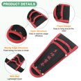 thumbnail image 2 of Funda de podadora de jardín Uxcell de 6 piezas, funda de tijeras de podar de lona con soporte para cinturón, funda de podadora de mano [Rojo-Negro], 2 of 7