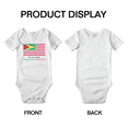 thumbnail image 3 of Proud to Be Guyanese American Flag Cute Baby Bodysuit (White, 12-18 Months), 3 of 5