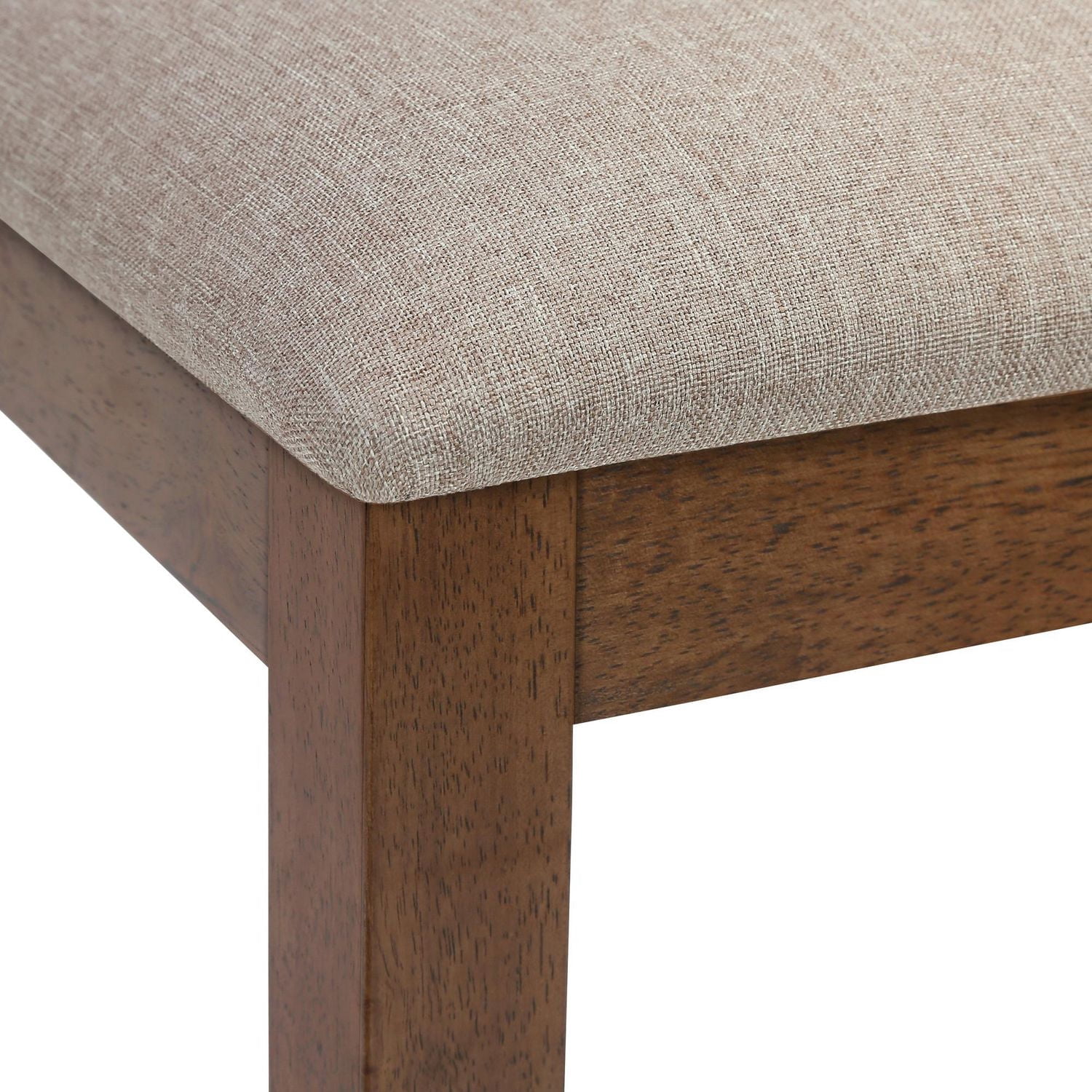 Monarch Specialties Dining Chair, Set Of 2, Side, Upholstered, Kitchen, Dining Room, Fabric, Wood Legs, Brown, Beige, Transitional