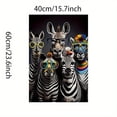 thumbnail image 3 of [Colorful Zebra Canvas Print] Colorful Zebra Canvas Print - 1pc Modern Home Wall Art Decor, Waterproof Fun Zebra Artwork for Living Room, Bedroom, Restaurant, Bar - Perfect Gift and Decoration, 3 of 4