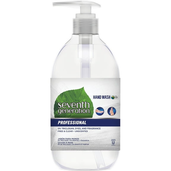 Seventh Generation, SEV44729, Professional Hand Wash, 1 Each, Clear, 12 fl oz (354.9 mL)